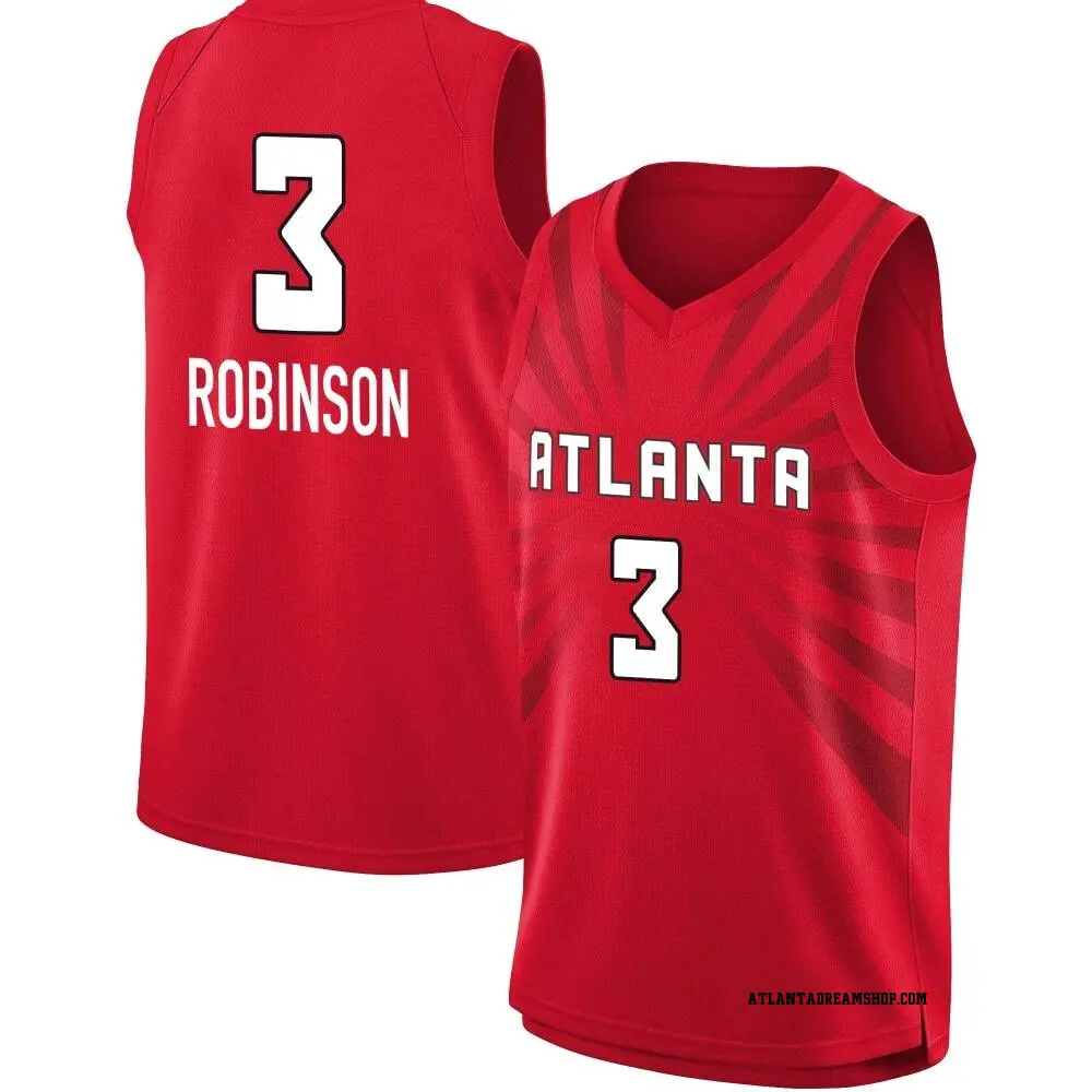 Men's Danielle Robinson ＃3 Explorer Edition Victory Red Atlanta Dream 2021 Jersey