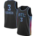 Men's Danielle Robinson ＃3 Rebel Edition Victory Black Atlanta Dream 2021 Jersey
